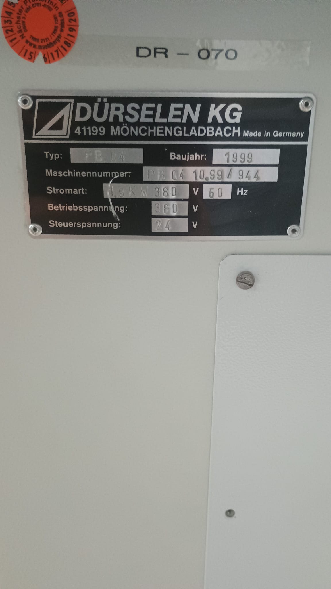 Dürselen Corta PB 04 Paper Drilling machine